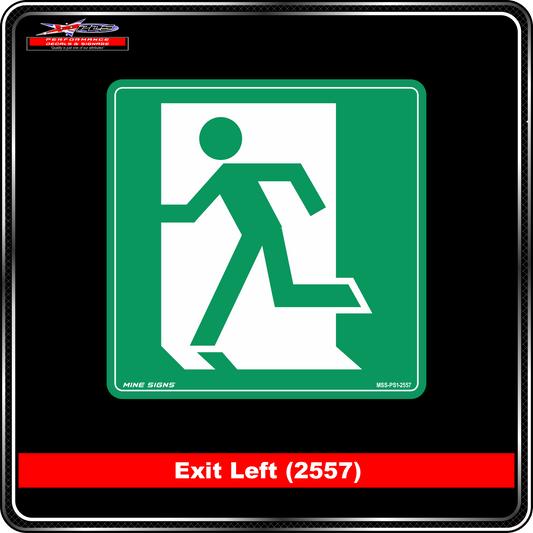 Exit Left (Pictogram 2557)