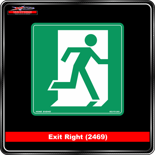 Exit Right (Pictogram 2469)
