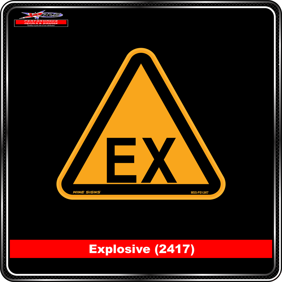 Explosive (Pictogram 2417)