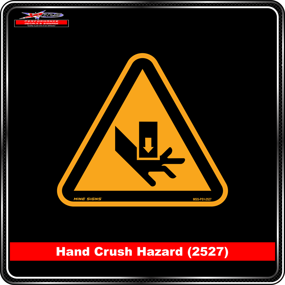 Hand Crush Hazard (Pictogram 2527)