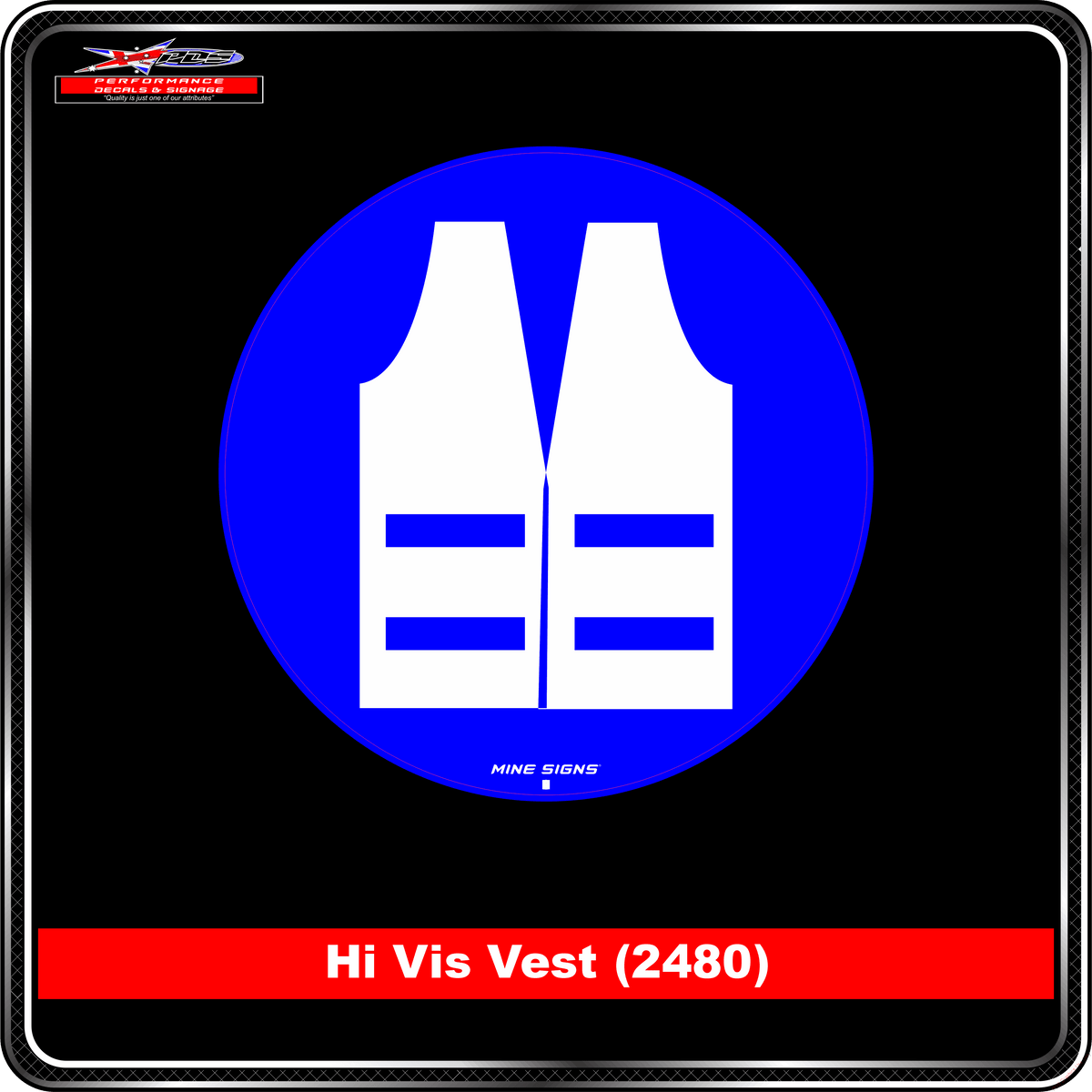 High Vis Vest (Pictogram 2480)