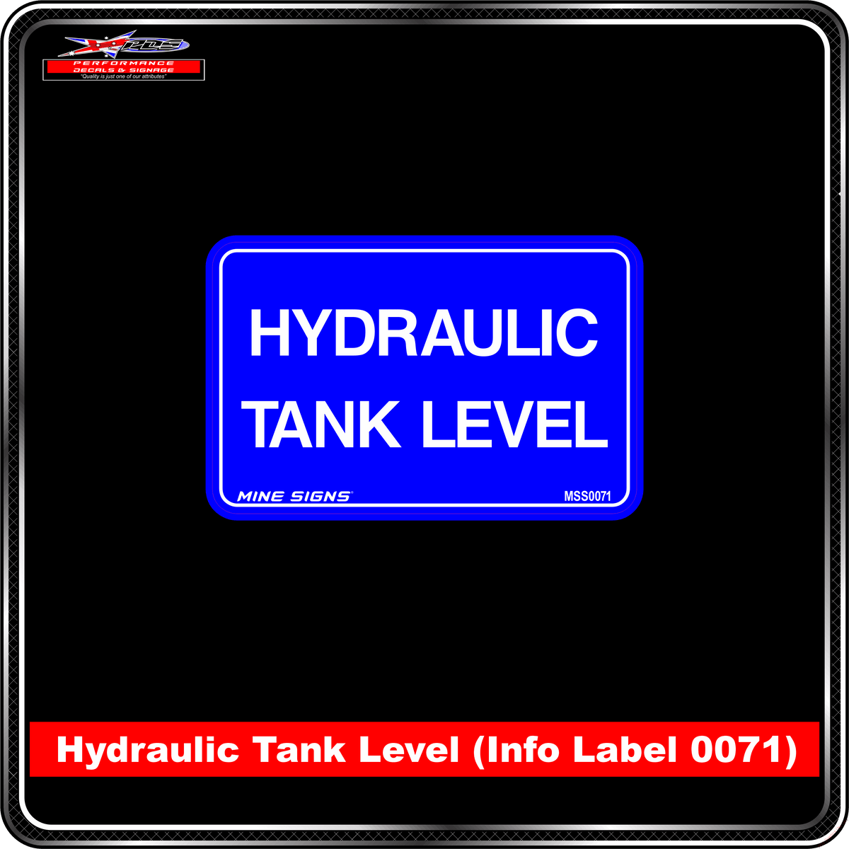 Windscreen Washer Reservoir (Info Label 0072) 80 x 125 mm