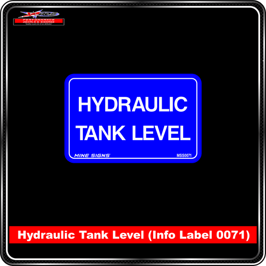 Windscreen Washer Reservoir (Info Label 0072) 80 x 125 mm