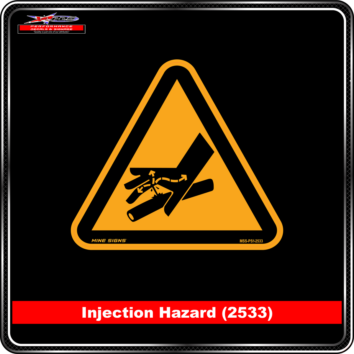 Injection Hazard (Pictogram 2533)