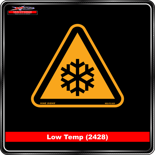 Low Temp (Pictogram 2428) Warning Sign