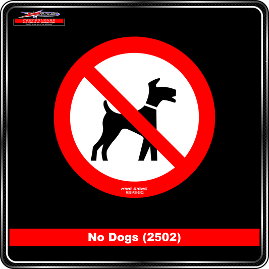 No Dogs (Pictogram 2502)
