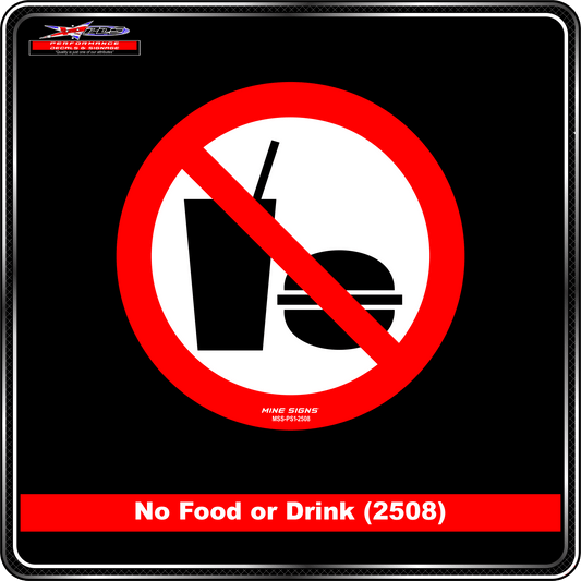 No Food or Drink (Pictogram 2508)