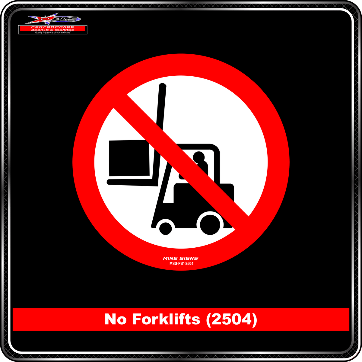 No Forklifts (Pictogram 2504)