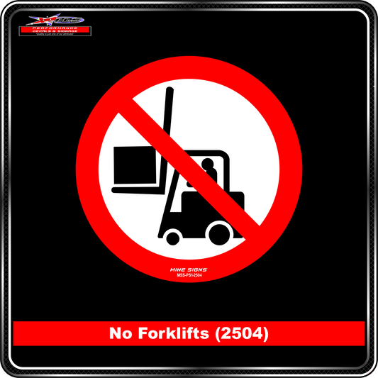 No Forklifts (Pictogram 2504)