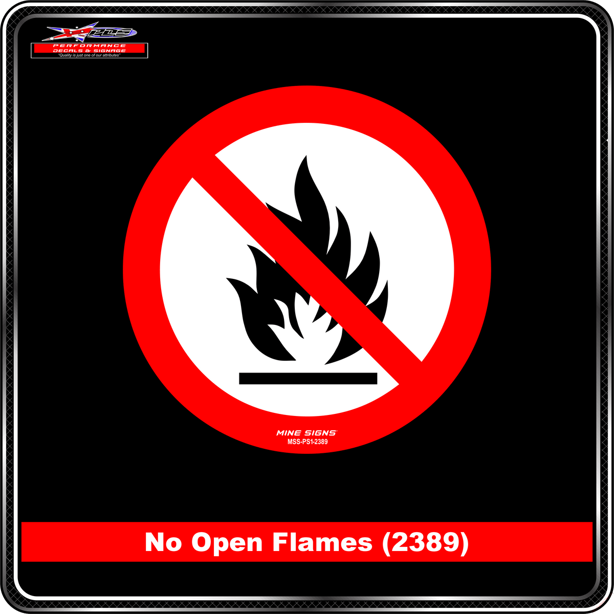 No Open Fires (2389) Sign