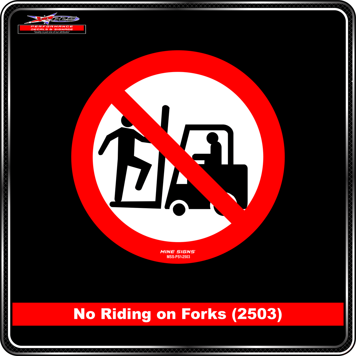 No Riding on Forks (Pictogram 2503)