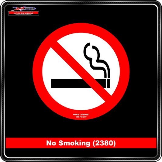 No Smoking (Pictogram 2380) Sign / Sticker