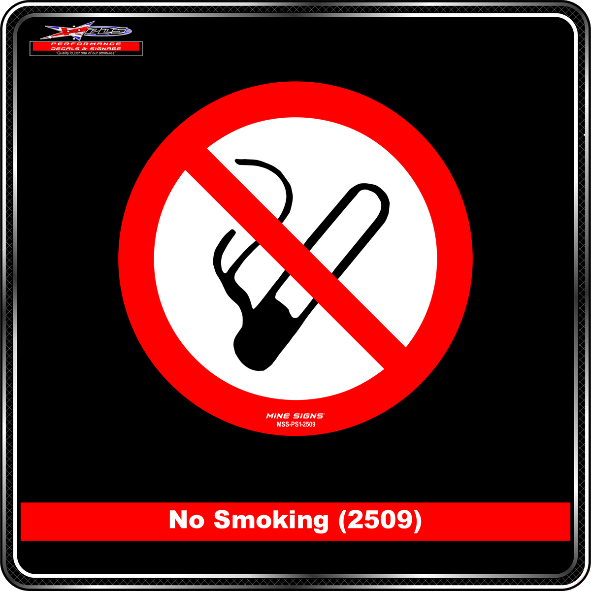 No Smoking (Pictogram 2509) Safety Sign