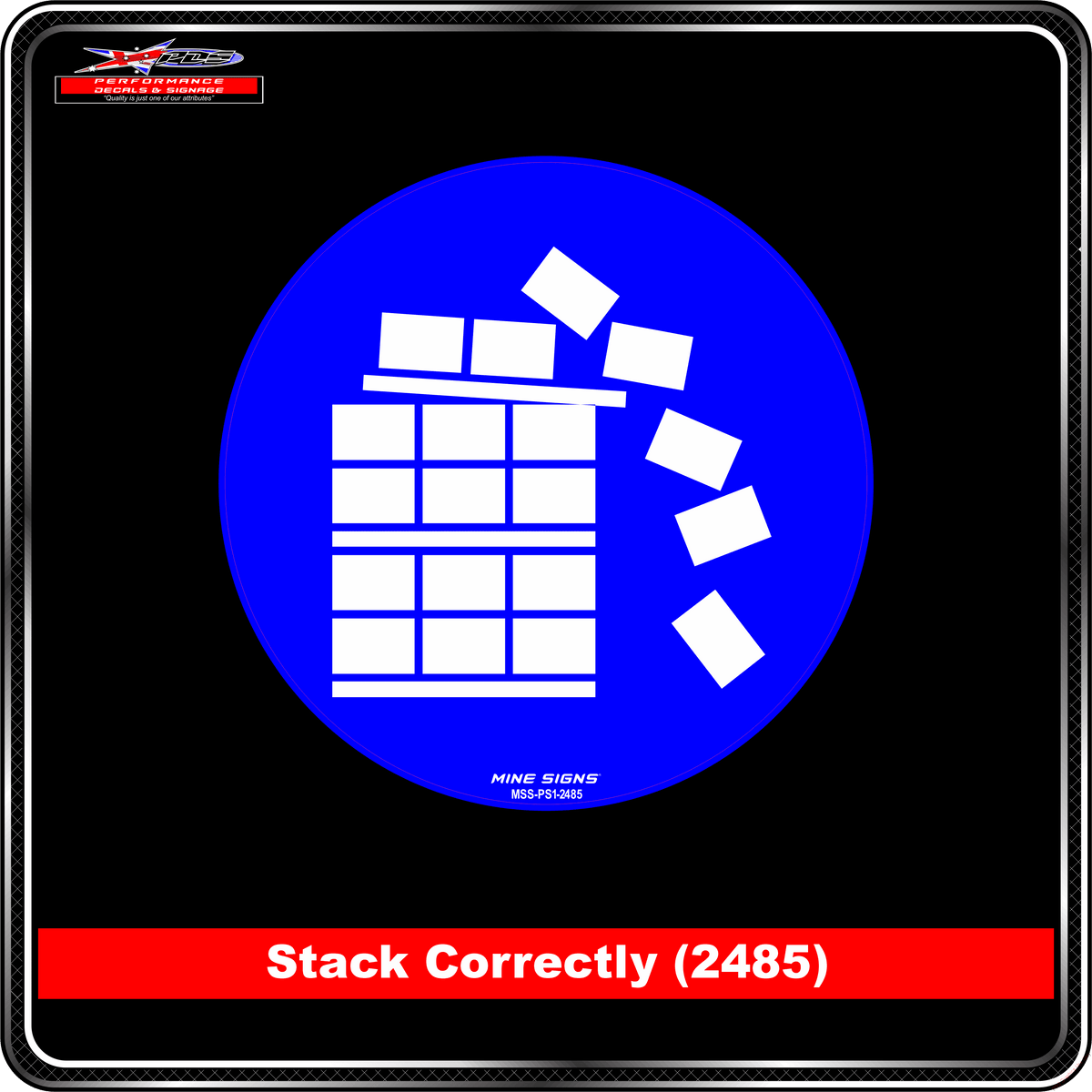Stack Correctly (Pictogram 2485)