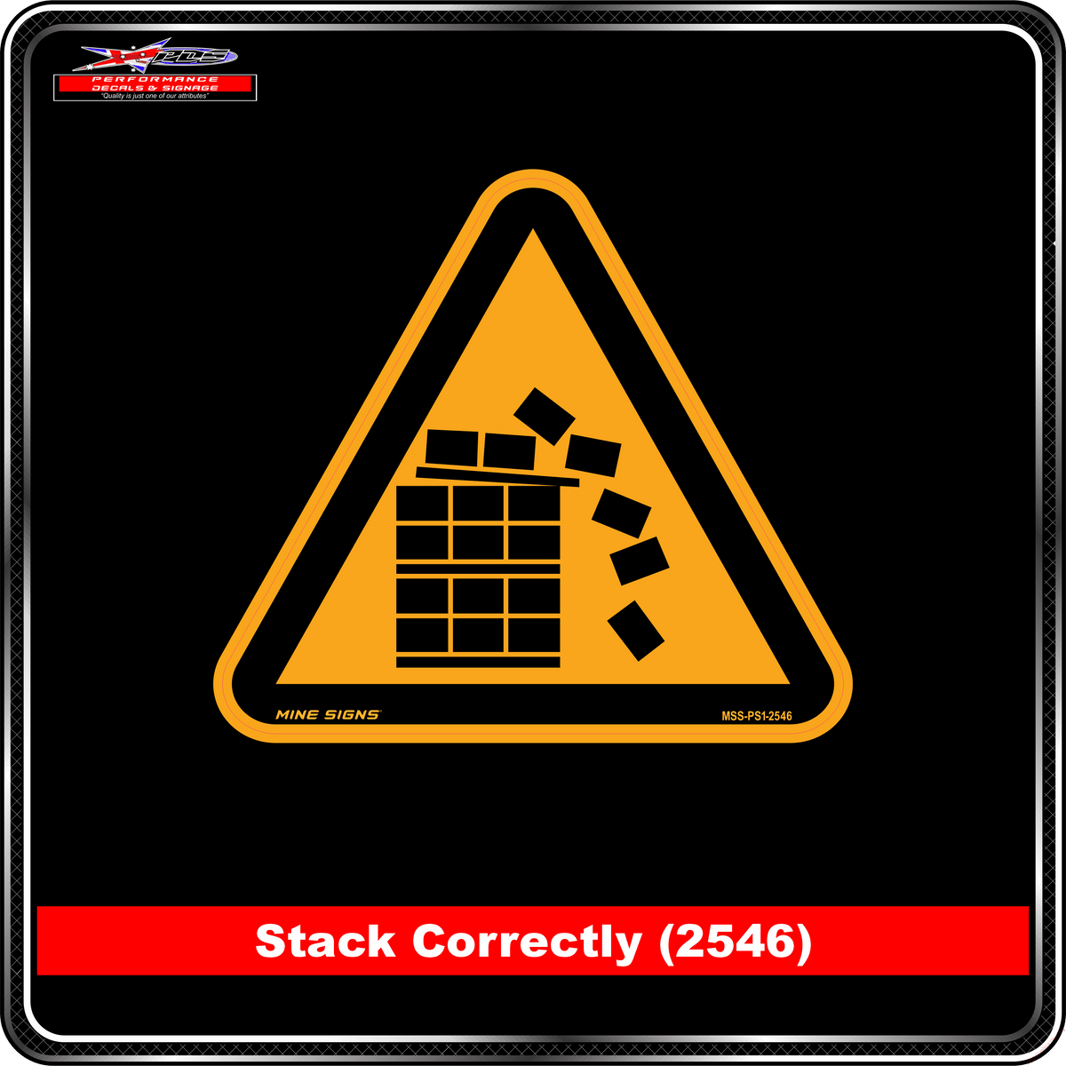 Stack Correctly (Pictogram 2546)