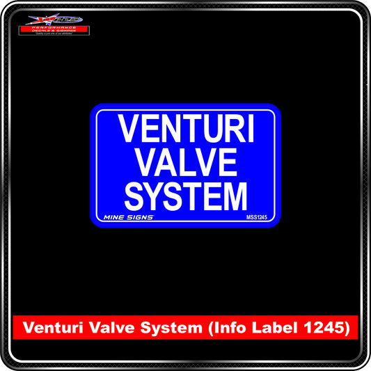 Venturi Valve System (Info Label 1245) 80 x 125 mm