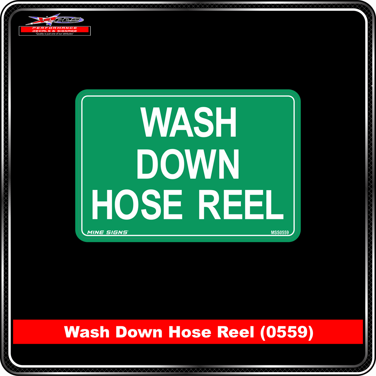 Wash Down Hose Reel (Info Label 0559)