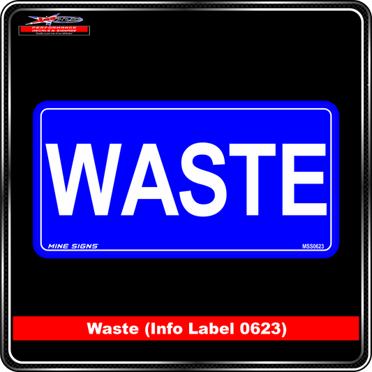 Waste (Info Label 0623) 100 x 200 mm