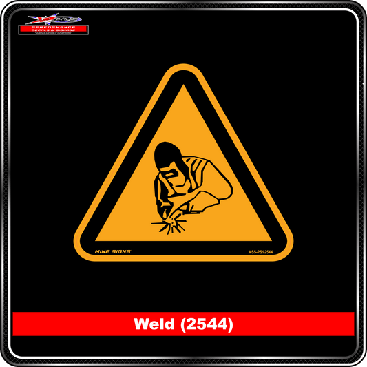 Welding (Pictogram 2544) Warning Sign