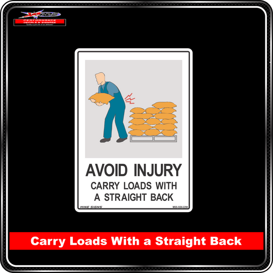Avoid Injury Carry Loads With a Straight Back