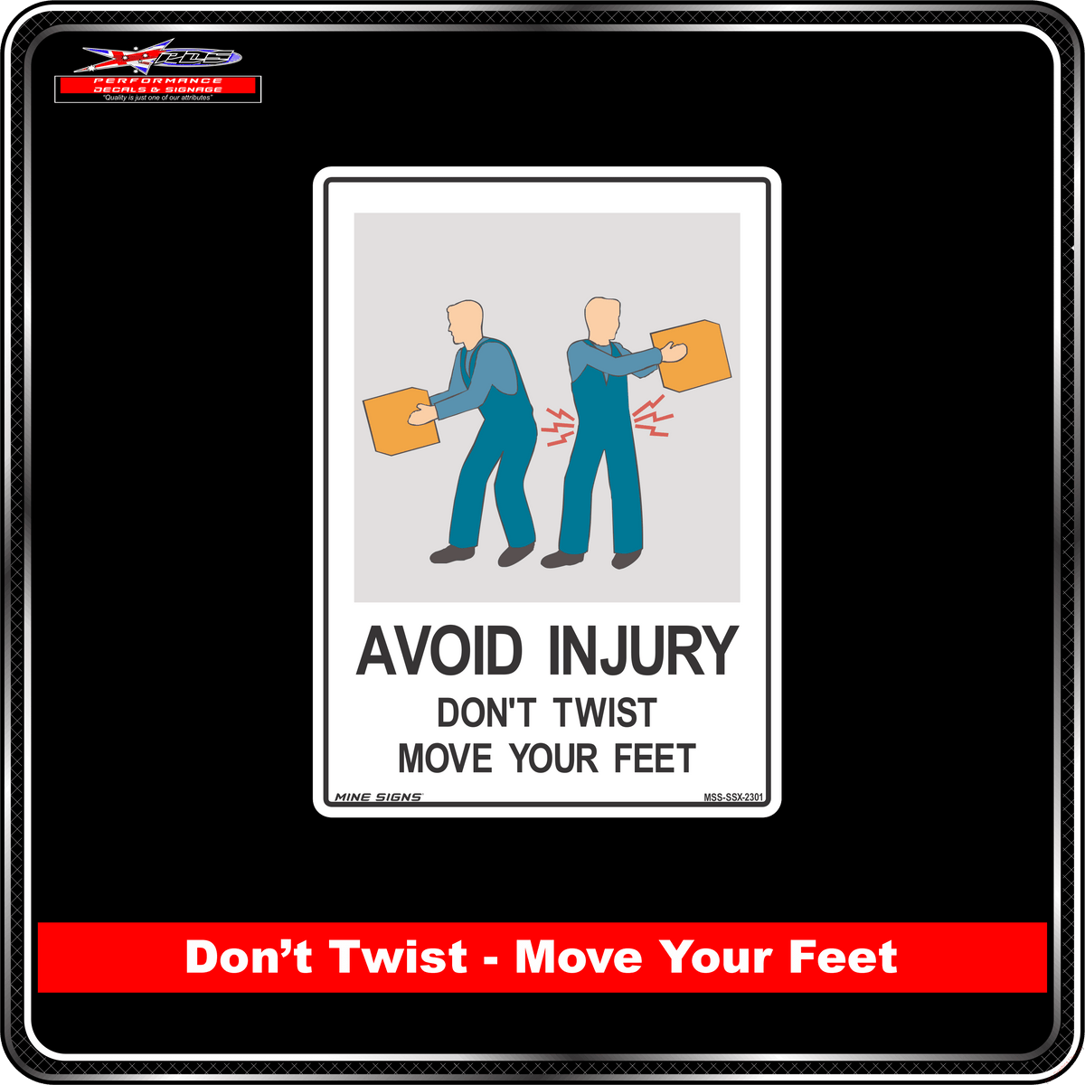 Avoid Injury Don't Twist Move Your Feet