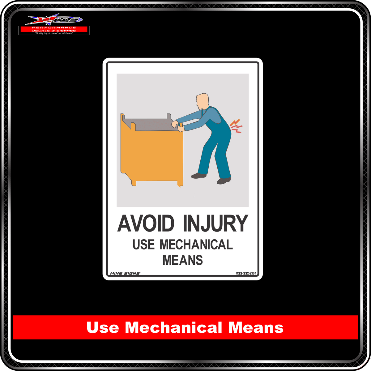 Avoid Injury Use Mechanical Means