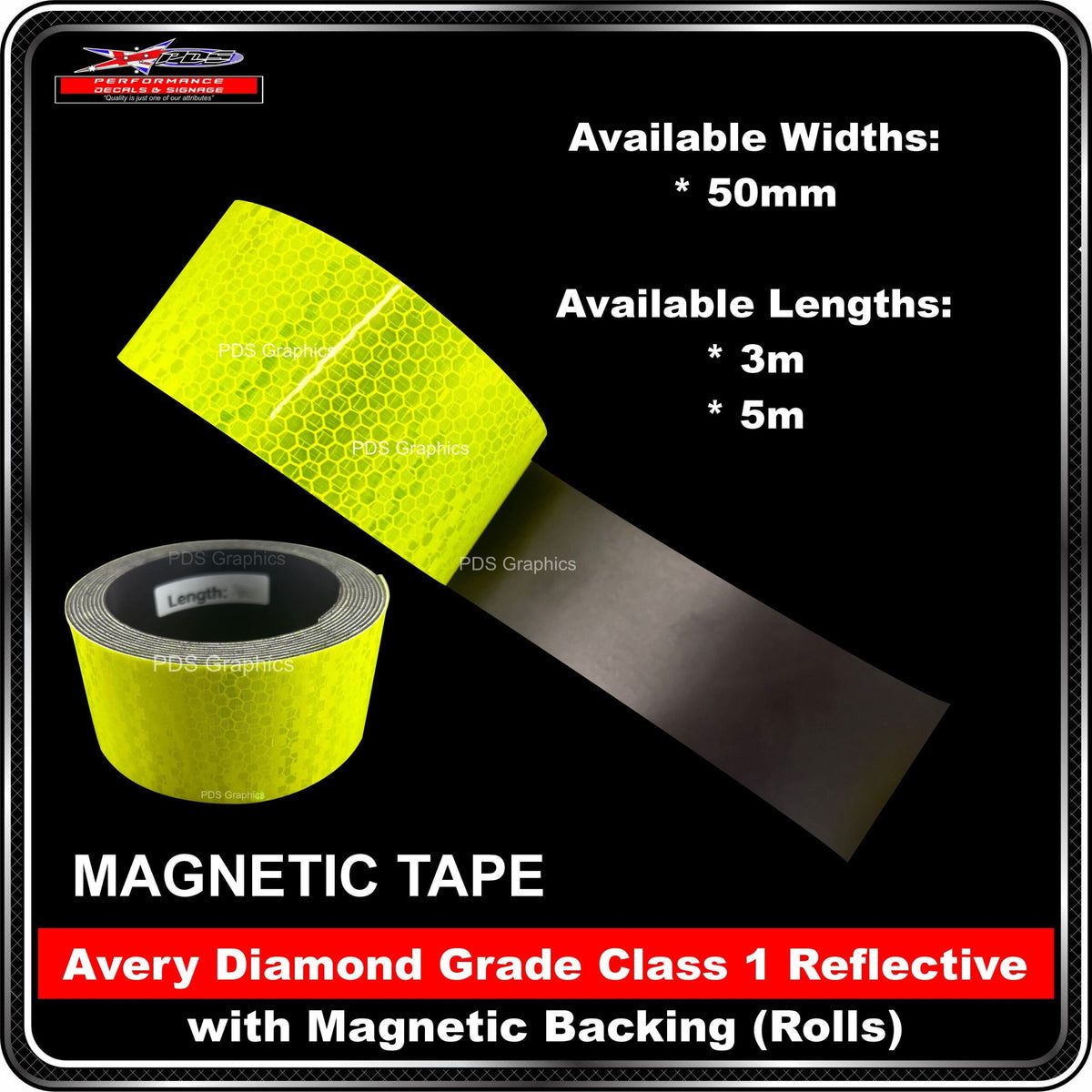 Avery Diamond Grade Class 1 Reflective with Magnetic Backing (Rolls)