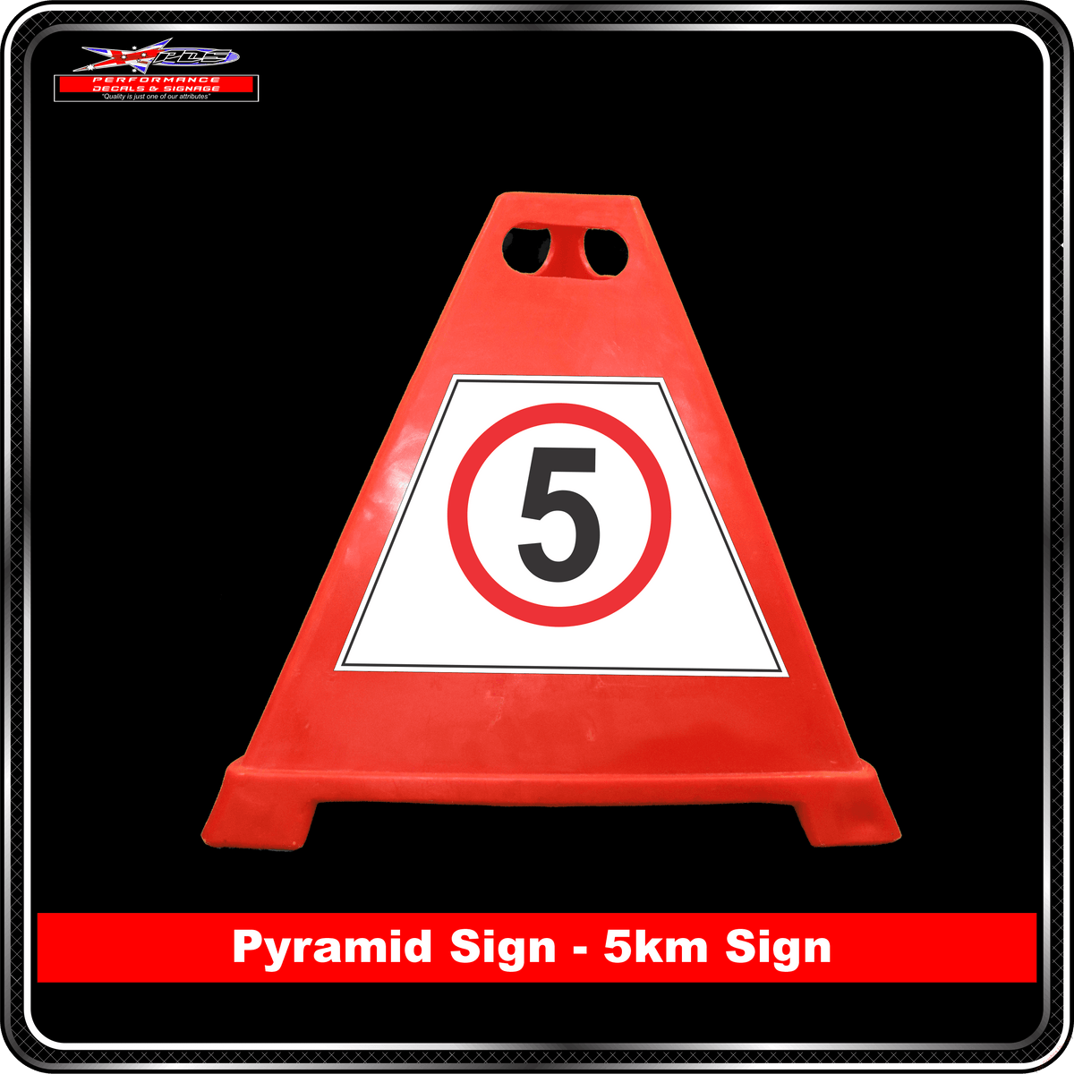 Pyramid Signs - 5km Sign - Label to Suit Pyramids
