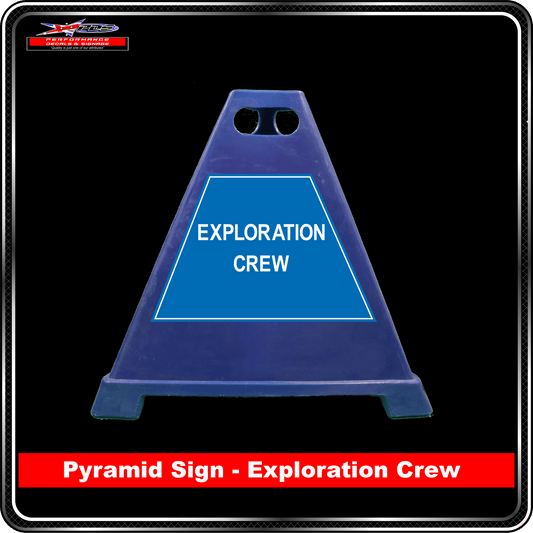 Pyramid Signs - Exploration Crew - Label to Suit Pyramids