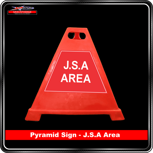 Pyramid Signs - JSA Area - Label to Suit Pyramids