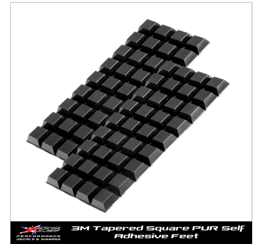 3M Tapered Square PUR Self Adhesive Feet