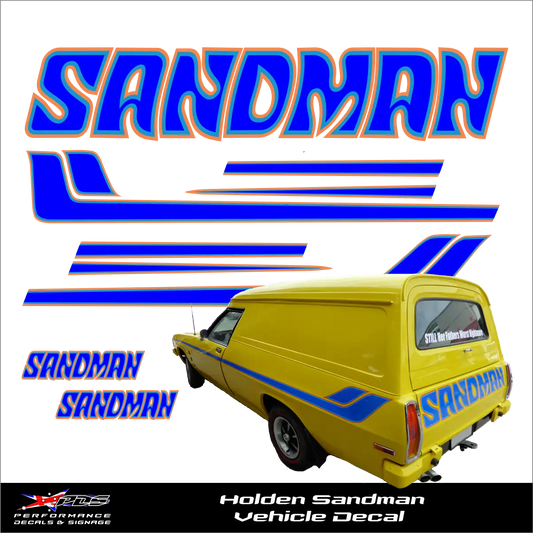 Holden Sandman Panel Van Decals Kit
