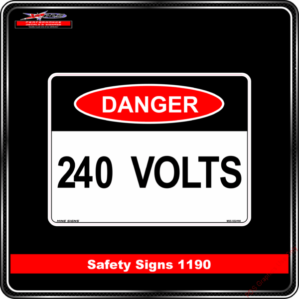 Danger 1190 PDS 240 volts