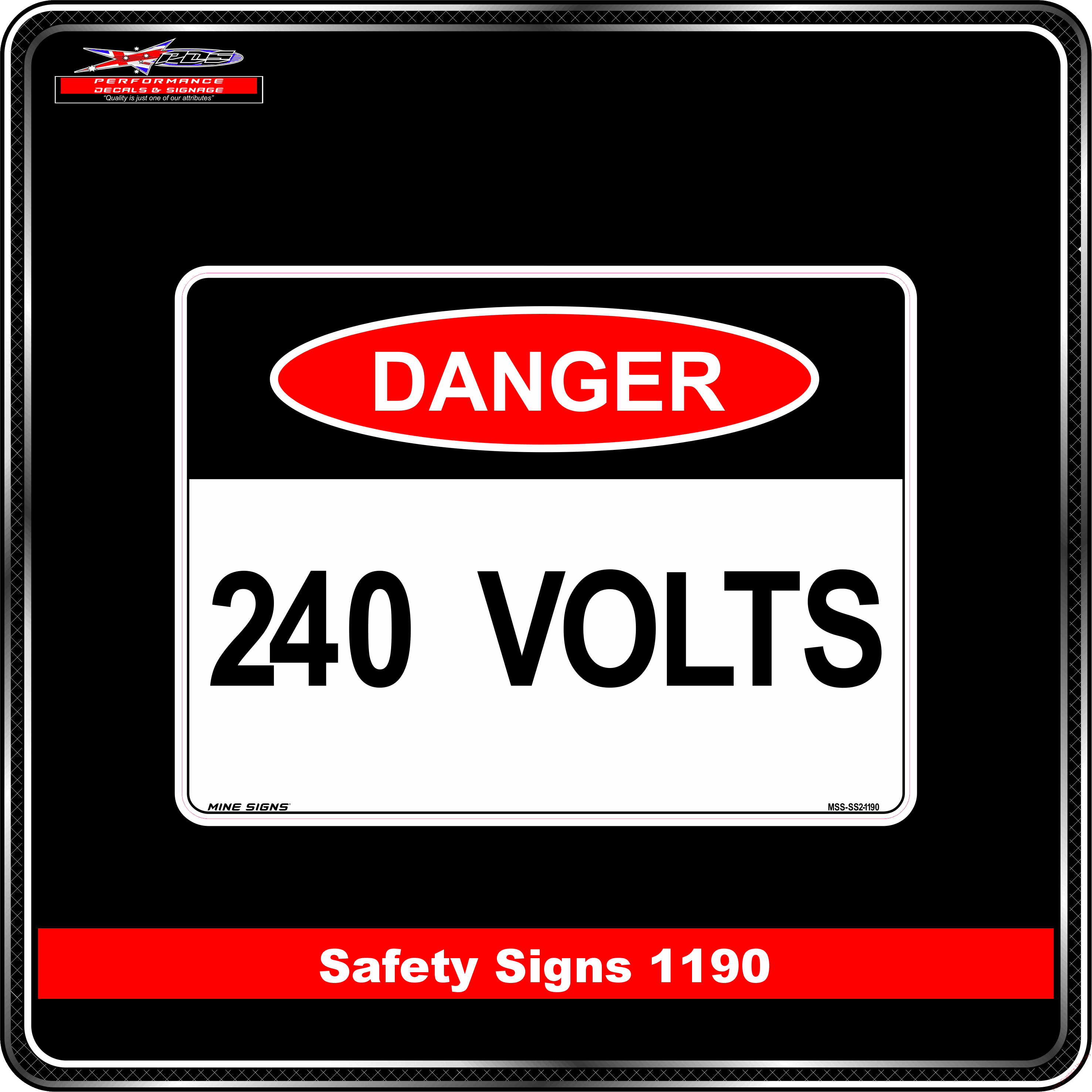 Danger 1190 PDS 240 volts