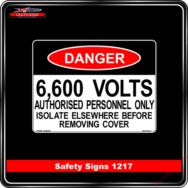 Danger 1217 PDS 6600 volts