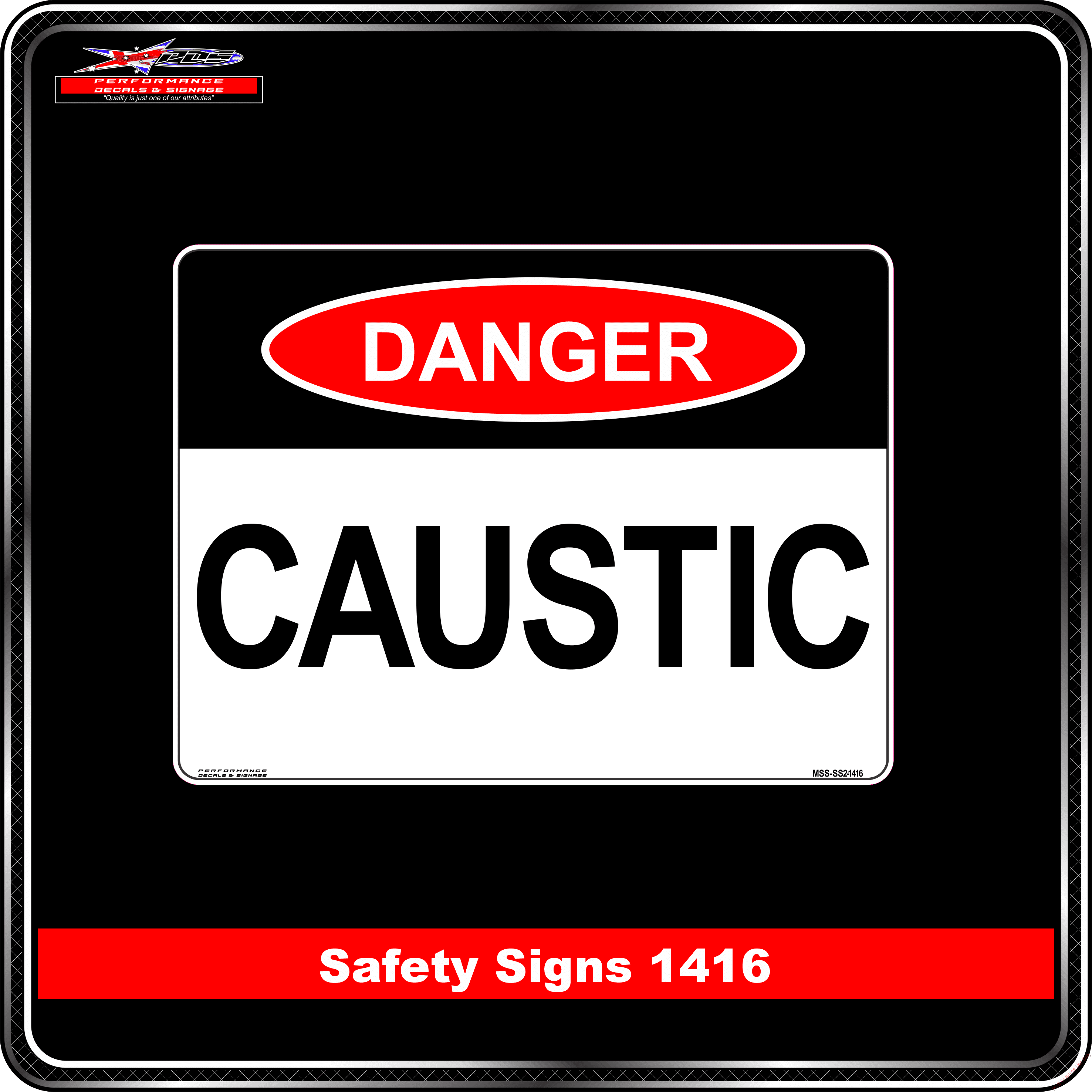 Danger 1416 PDS caustic