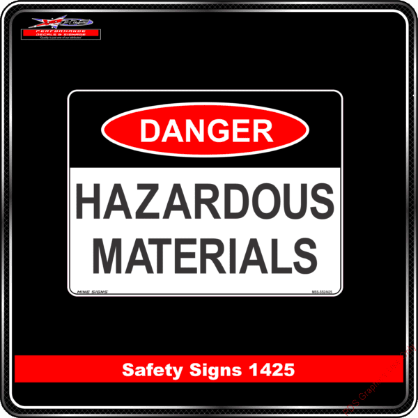 Danger 1425 PDS Hazardous Materials