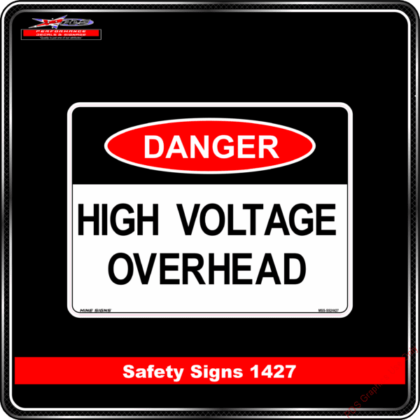 Danger 1427 PDS high voltage overhead