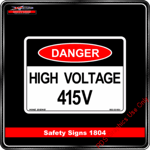 Danger 1804 PDS High Voltage 415 volts
