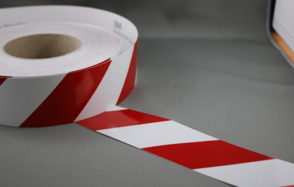 3M 3200 Series Red White Reflective Tape 50mm