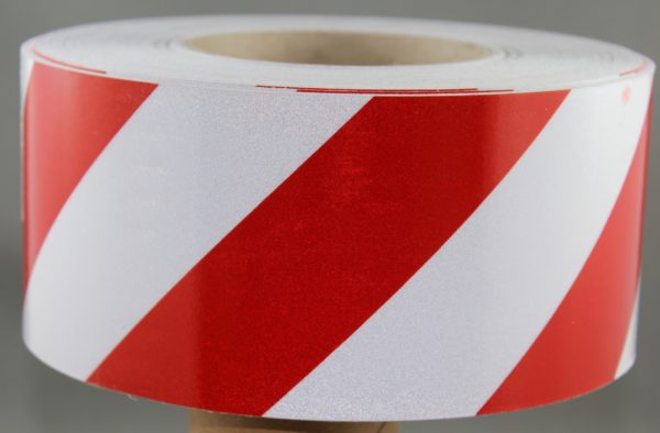 3M 3200 Series Red White Reflective Tape 75mm