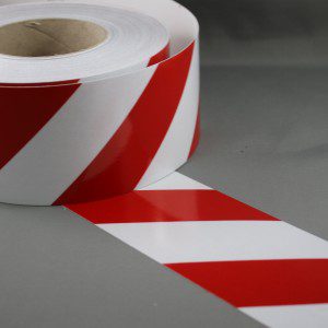 3M 3200 Series Red White Reflective Tape 75mm