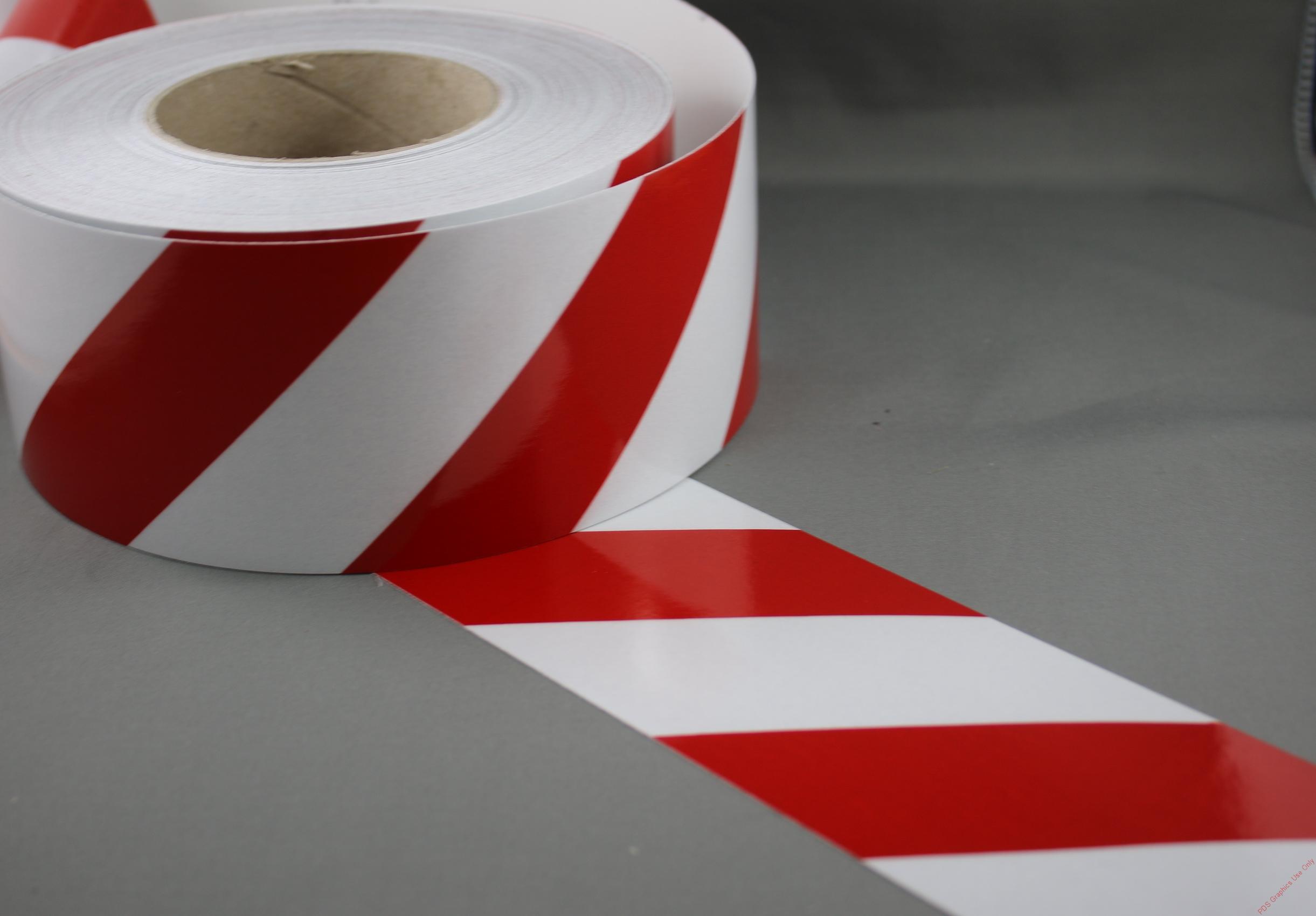 3M 3200 Series Red White Reflective Tape 75mm