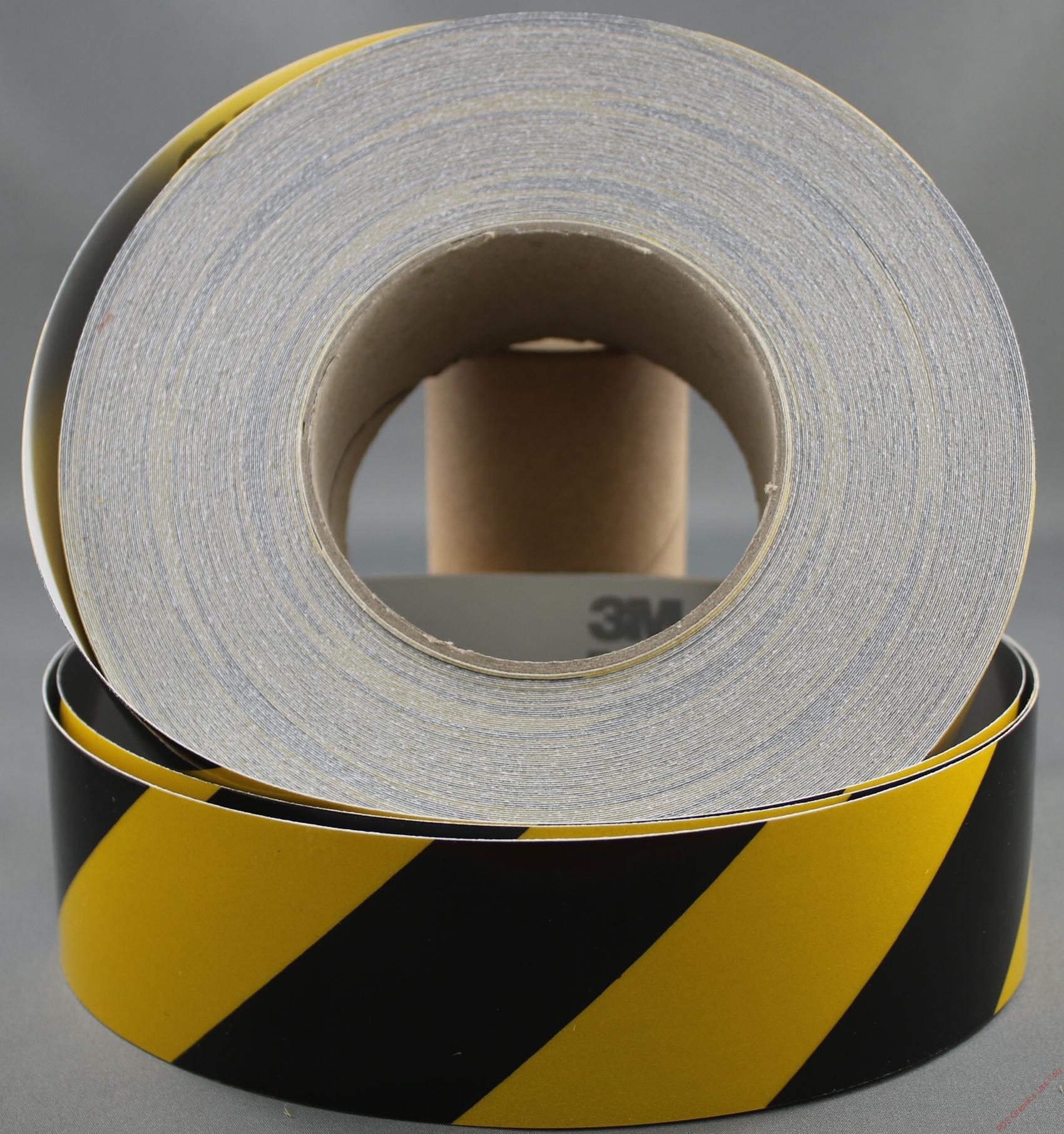 3M 3200 Series Yellow Black Reflective Tape 50mm