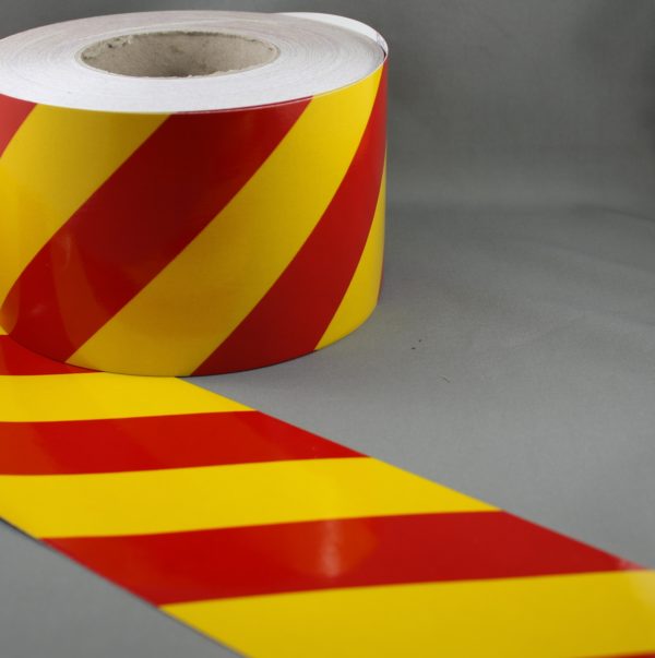 3M 3200 Series Yellow Red Reflective Tape 100mm