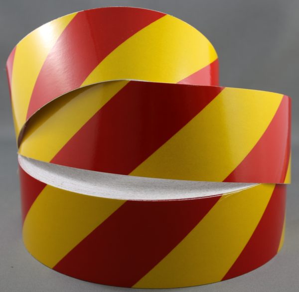 3M 3200 Series Yellow Red Reflective Tape 50mm