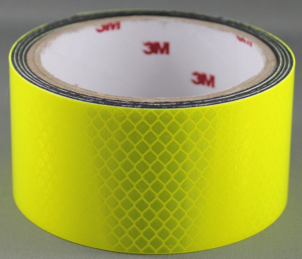3M 4083 Fluoro Yellow Green Reflective Magnetic Stripe 50mmx1m (3)