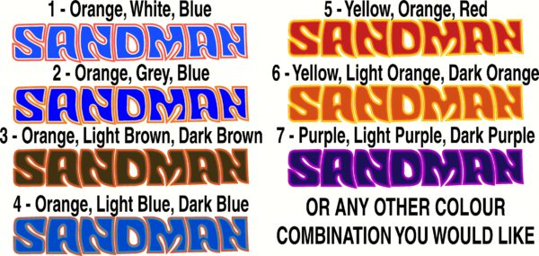 sandman decal colour variations