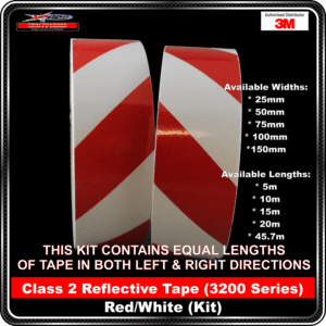 3M Yellow/Black Class 2 (3200 Series) Reflective Tape - KIT