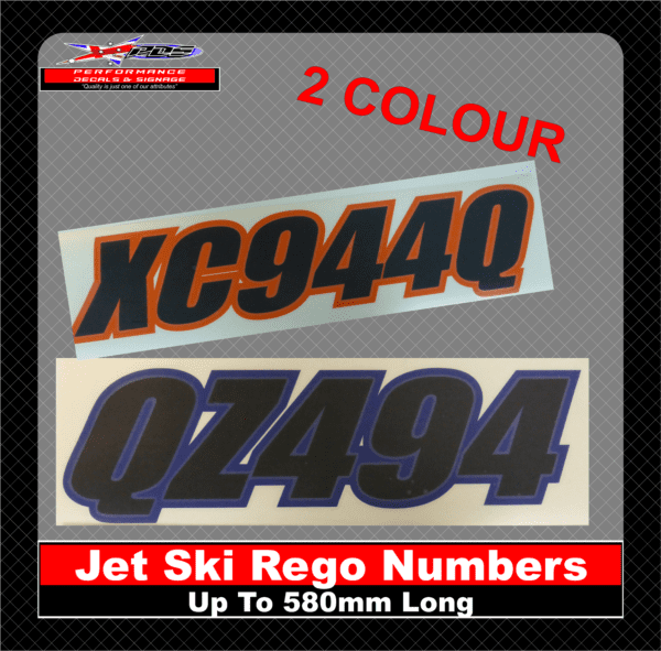 2 Colour Jet Ski Numbers